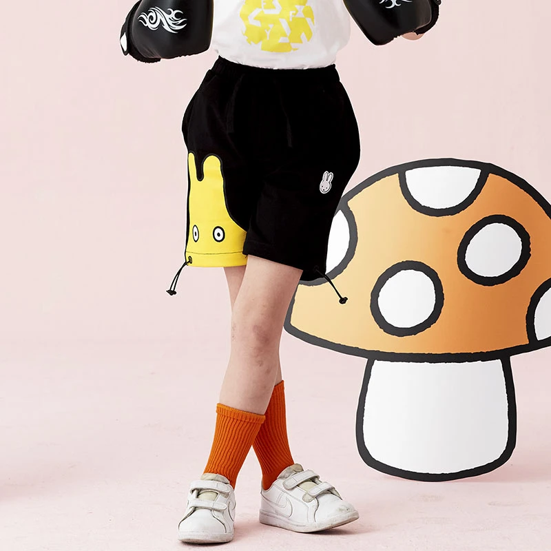 MIFFY/米菲系绳右侧彩色怪物兔头七分裤3503001202大pp裤