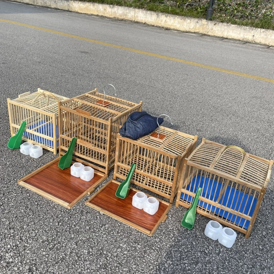 卯榫结构(非气钉)黄豆鸟笼绣眼玉鸟颠颏芙蓉贝子珍珠鸟一格麻雀笼