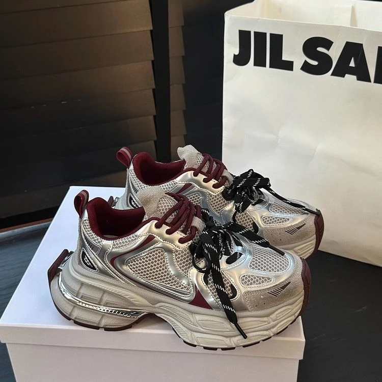 情人节 巨好看！安可拉红 时尚百搭厚底老爹鞋女款