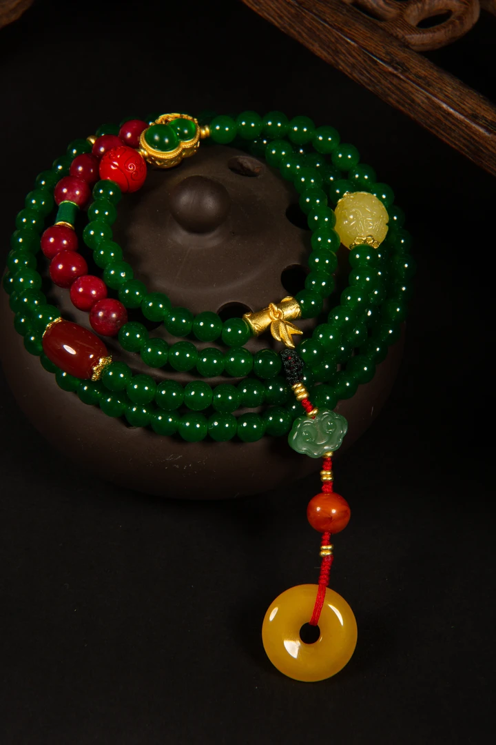 重工时尚复古定制款文艺手工布艺绿色