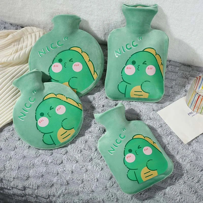 乐尚星小奶芙热水袋注水保暖加厚防爆PVC灌水暖水袋卡通暖宝宝