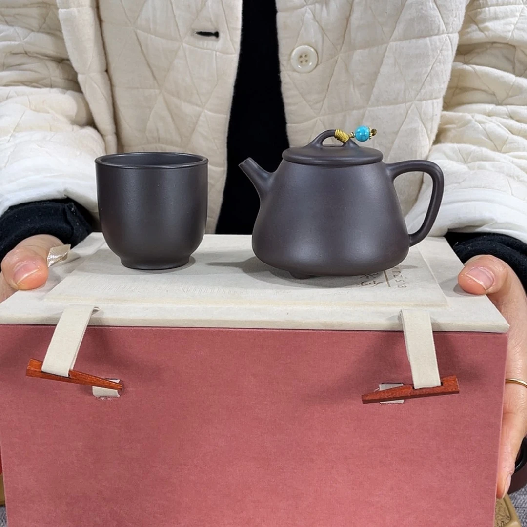 【闪购商品】紫砂茶壶橄*高石瓢套装