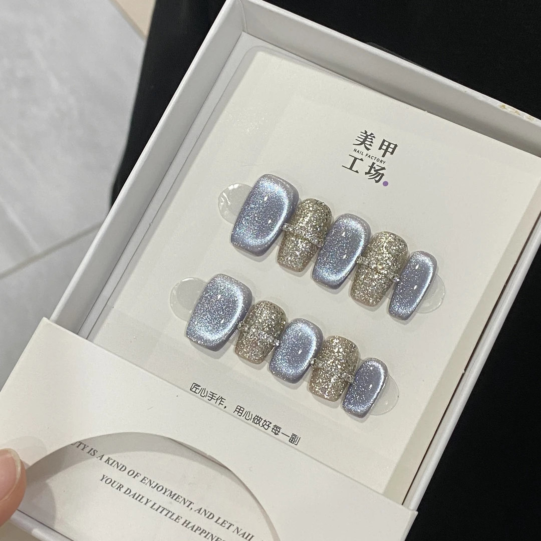 批发专属-【海心纱】纯手工穿戴甲(不含盒子,不含果冻胶,裸甲)