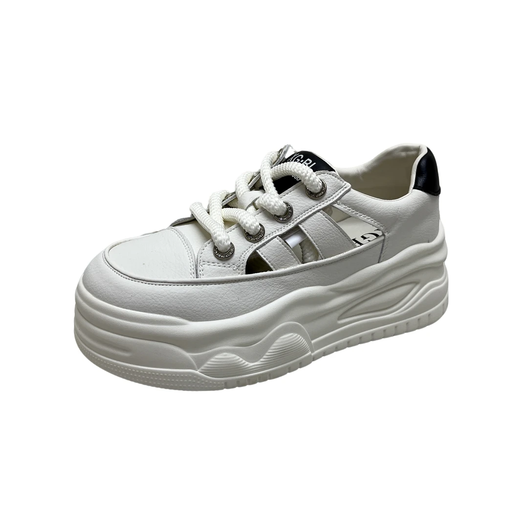 8266  6345真皮厚底休闲板鞋（标准尺码）（茹）