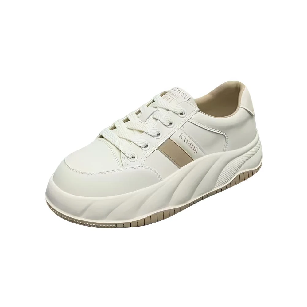 北D776-9  969真皮厚底小白鞋 （标准尺码）