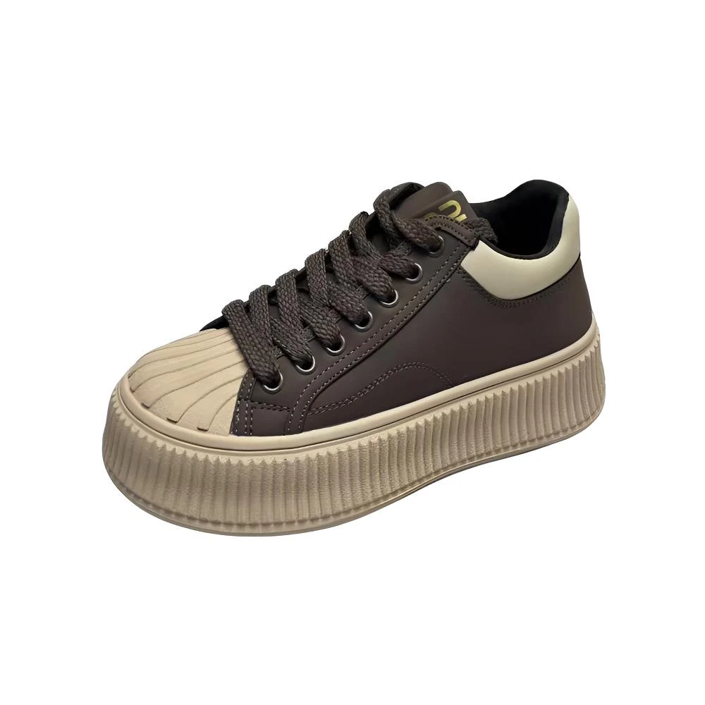 55288 9741真皮厚底板鞋（标准尺码）（王）