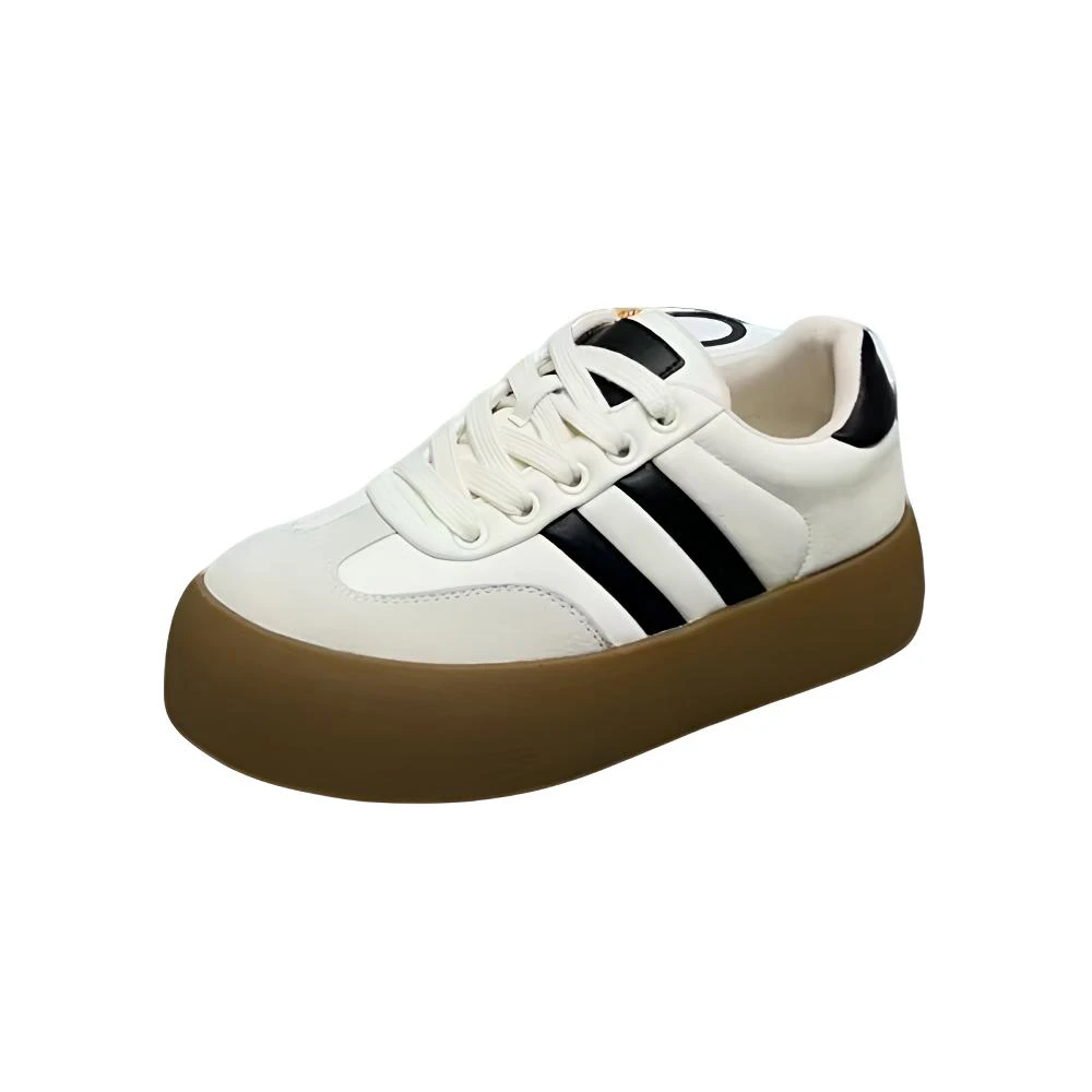 一仓793-12  3511真皮厚底小白鞋 （标准尺码）