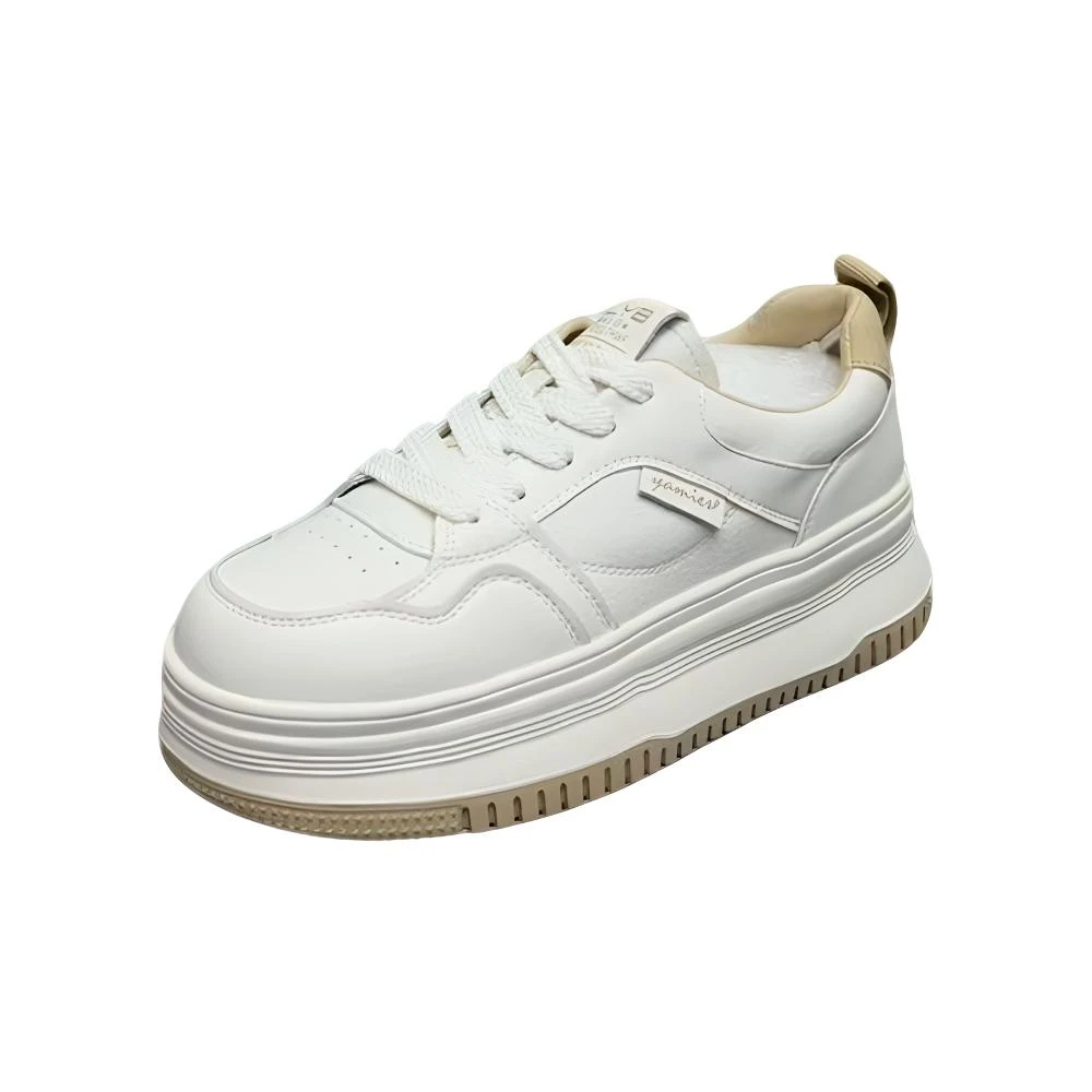 8088-1  4156真皮厚底小白鞋 （标准尺码）