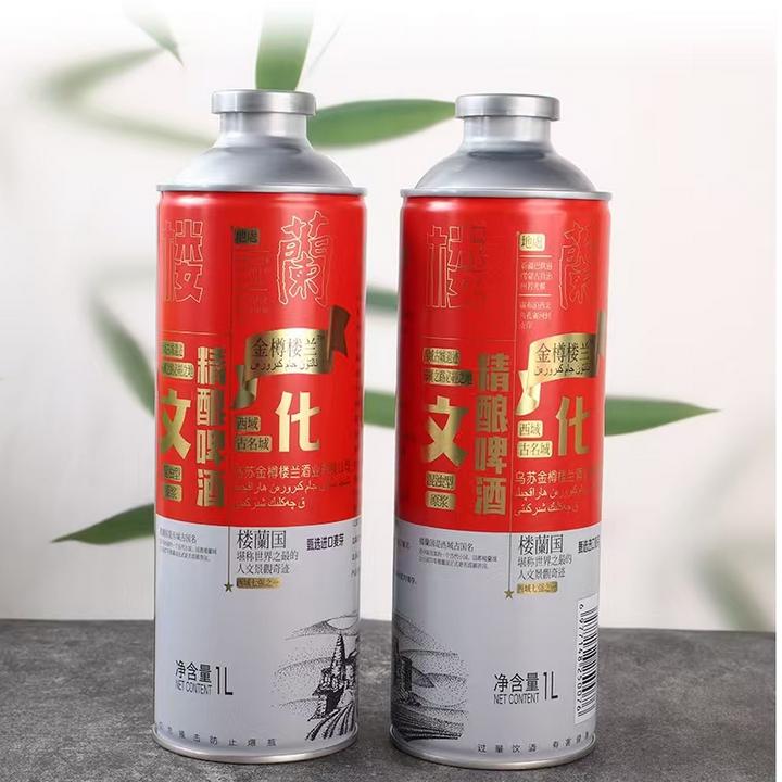 金樽楼兰经典浓度10度麦香原浆全麦芽精酿啤酒1升6桶整箱包邮