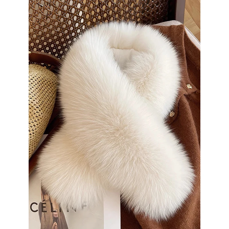 斯洋洋冬季气质洋气通勤百搭休闲时尚狐狸毛保暖毛领 WJ231144YY