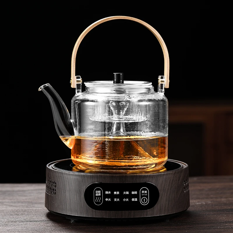 玻璃煮茶壶2024新款泡茶家用加厚耐高温养生茶具提梁烧水壶电陶炉