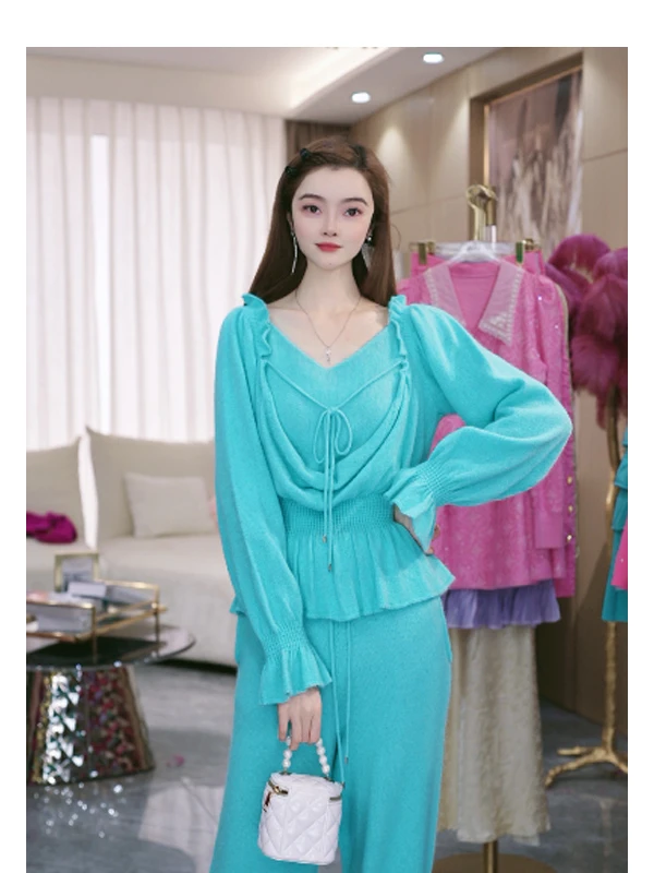 DC【曲误相顾】网红洋气针织时尚百搭中长款加厚秋冬上衣