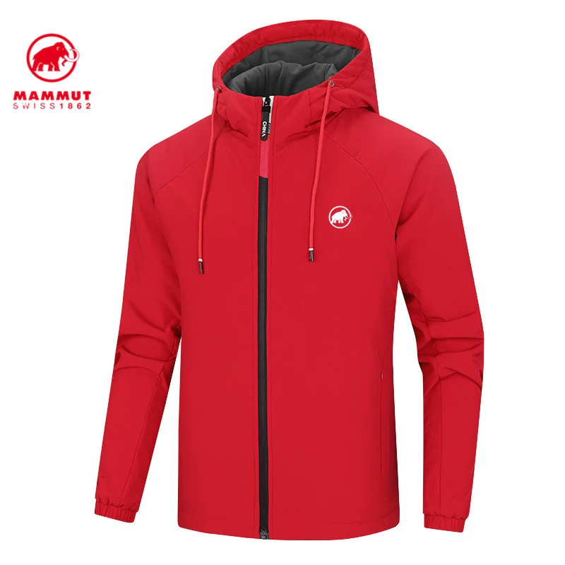 【商场同款】Mammut/猛犸象软壳棉衣男加绒棉服秋冬季保暖夹克外套