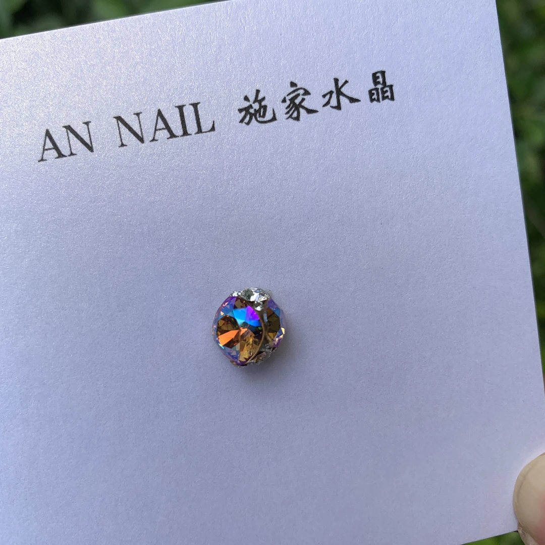 （钻球）246shim小肥方钻球美甲钻球爆闪纯手工尖底超闪堆堆钻