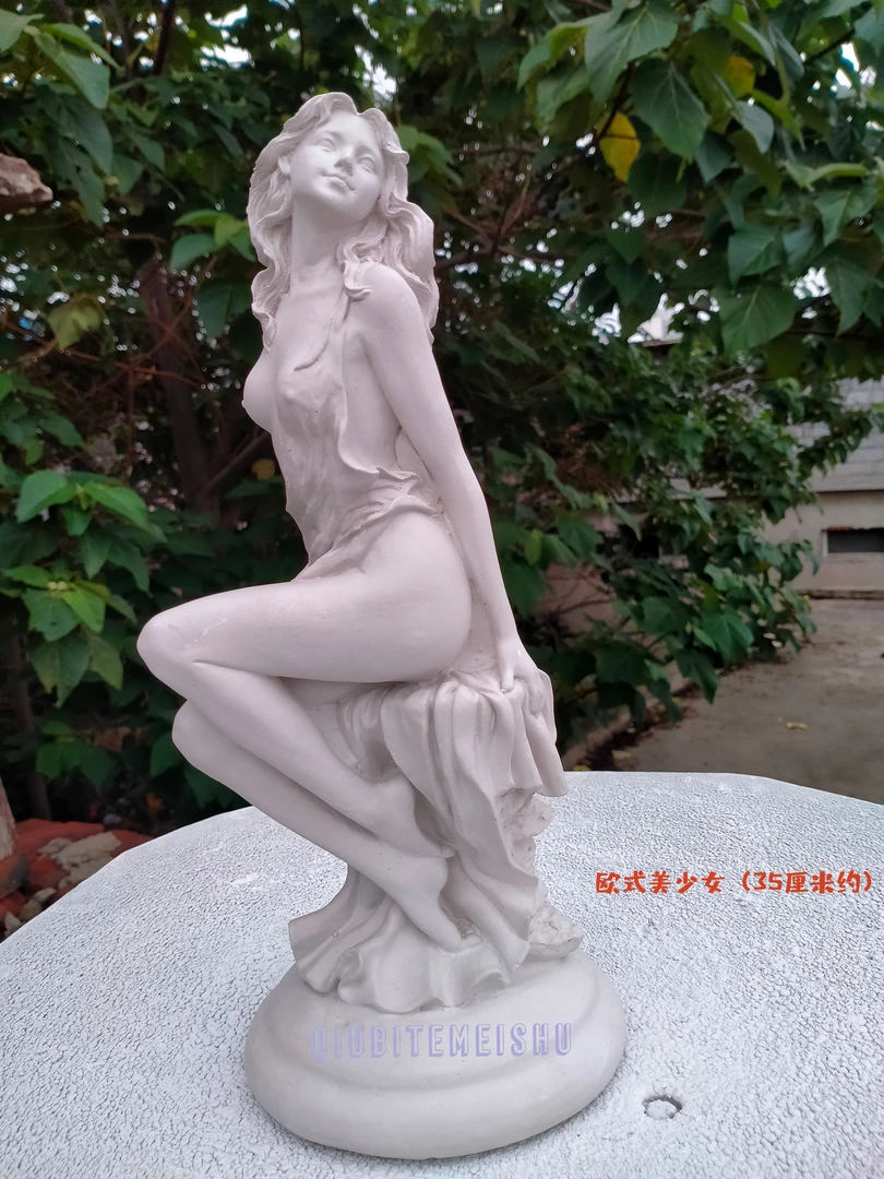 欧式美少女石膏像美术素描教具摄影道具装饰摆件家居装饰石膏雕塑