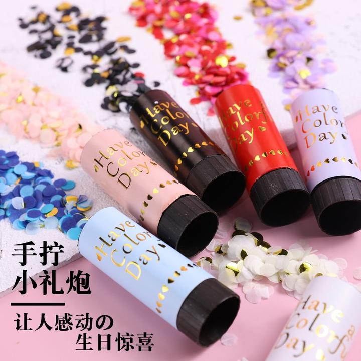 2023结婚礼手持礼花筒礼炮拉炮喷花筒订婚庆生日聚会乔迁派对批发