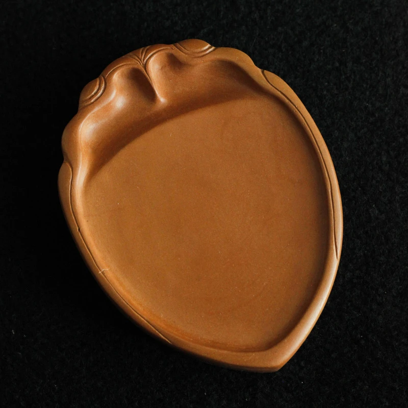 绛州《蝉砚》绛州澄泥砚采用古法柴烧下墨快发墨细如油