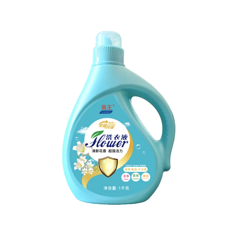 昊王清新花香洗衣液4桶+6袋整箱新疆包邮留香柔软