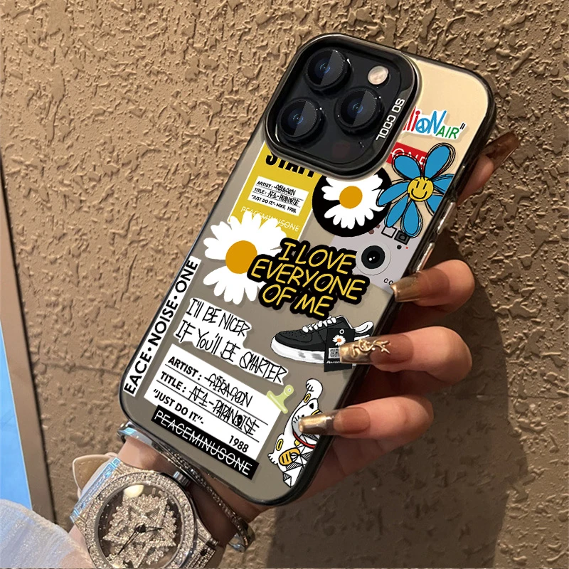 2026款雏菊标签iPhone17手机壳适用16pro潮牌权志龙GD专辑苹果16p