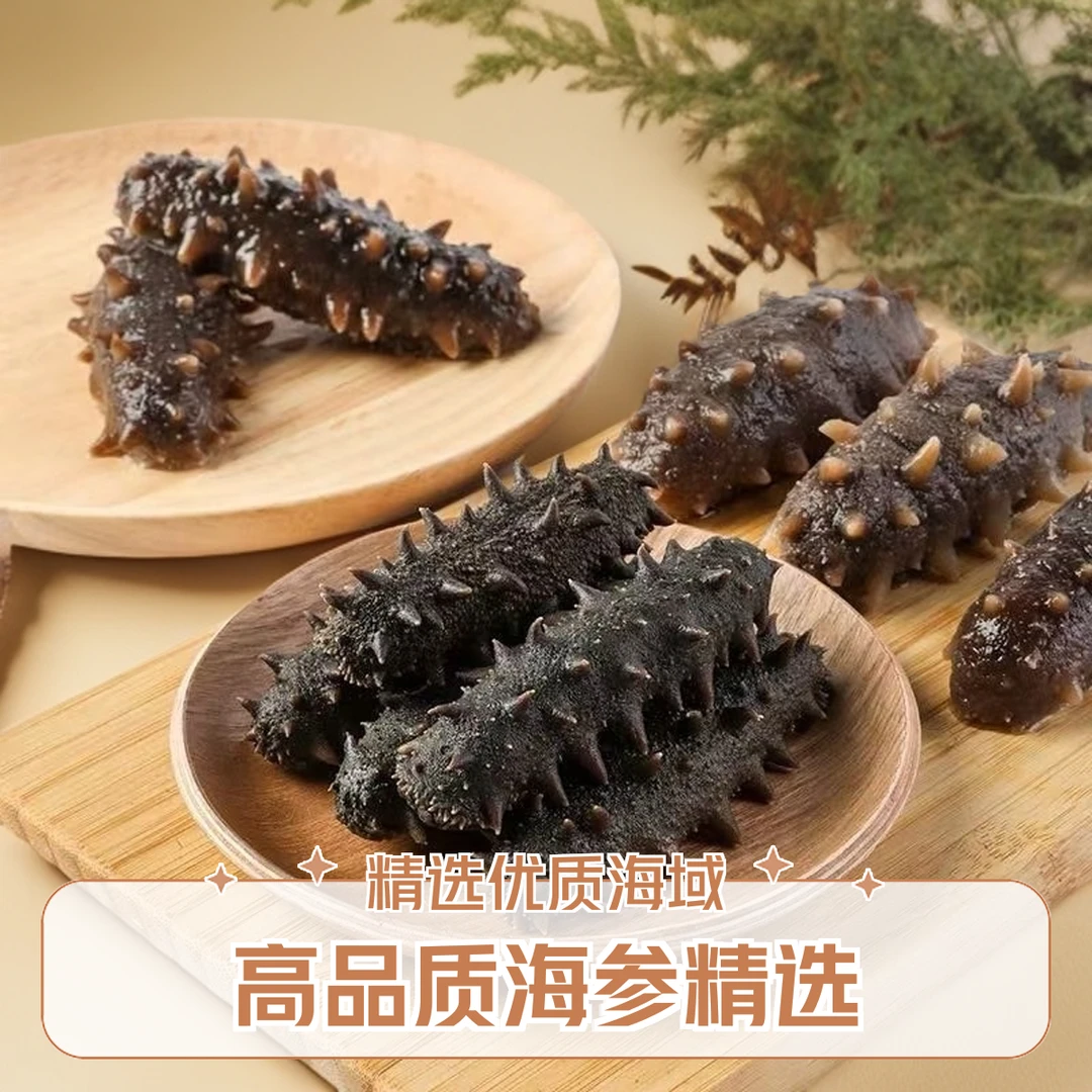 [辽刺参]大连半干海参500g（25-30头）大头参