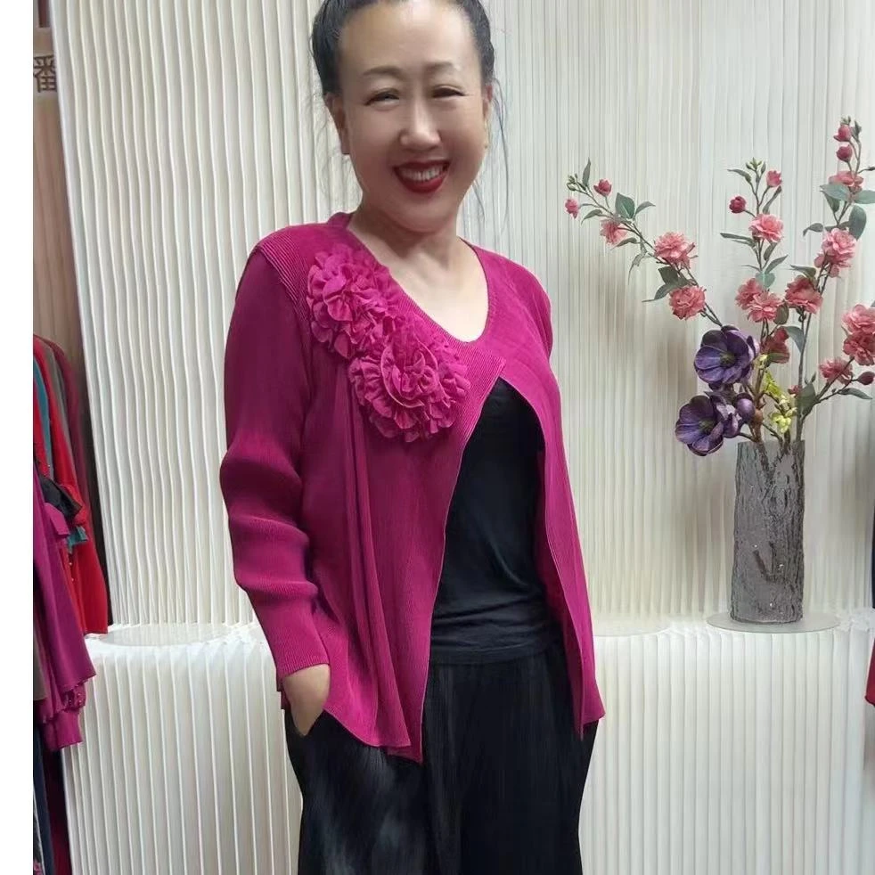 褶皱盯花百搭洋气外搭