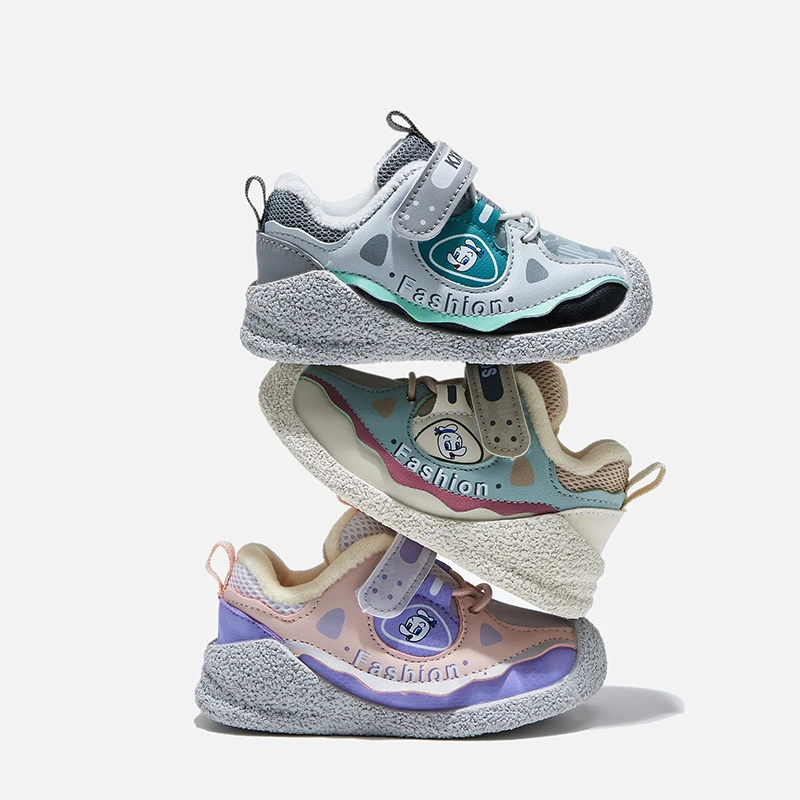 24冬季新款加绒关键鞋软底防滑学步鞋休闲二棉男女宝宝机能鞋8513