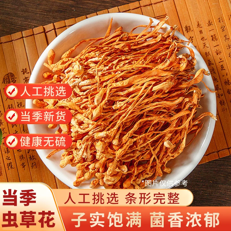会上树的花花 |食用菌甄选虫草花100g干货煲汤食材