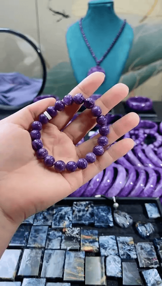 【闪购商品】查罗石(紫龙晶)手串未镶嵌10