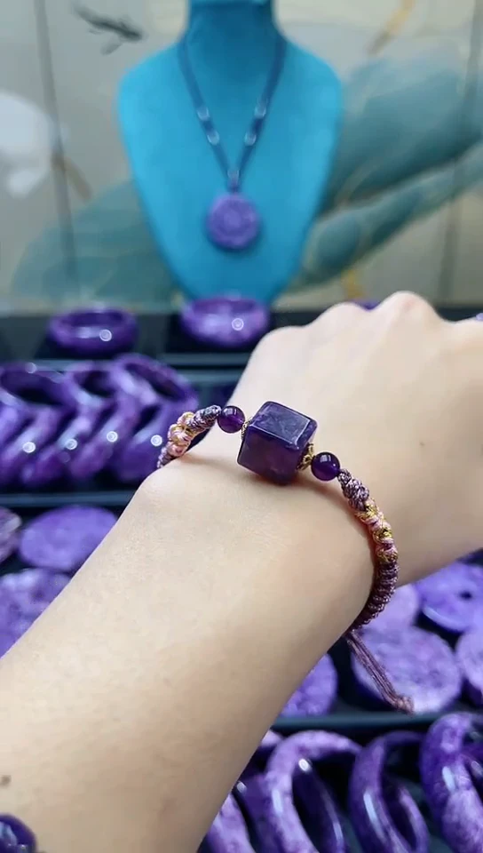 【闪购商品】查罗石(紫龙晶)手绳未镶嵌手绳