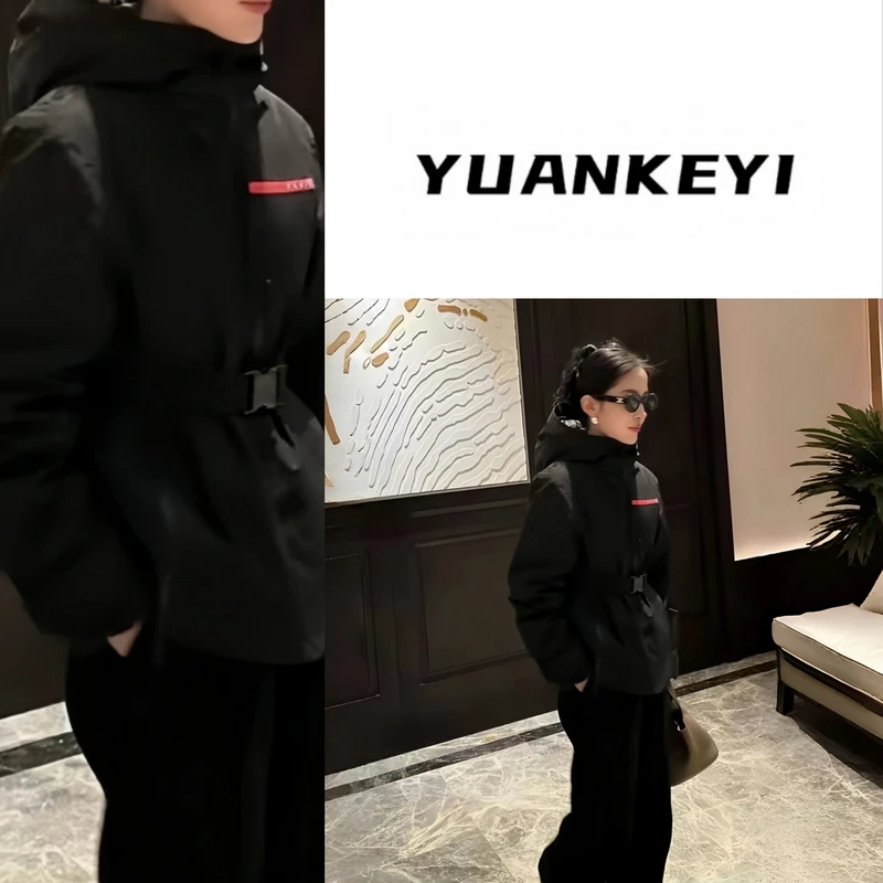 P家中短款保暖羽绒服90白鹅绒时尚户外休闲连帽防风