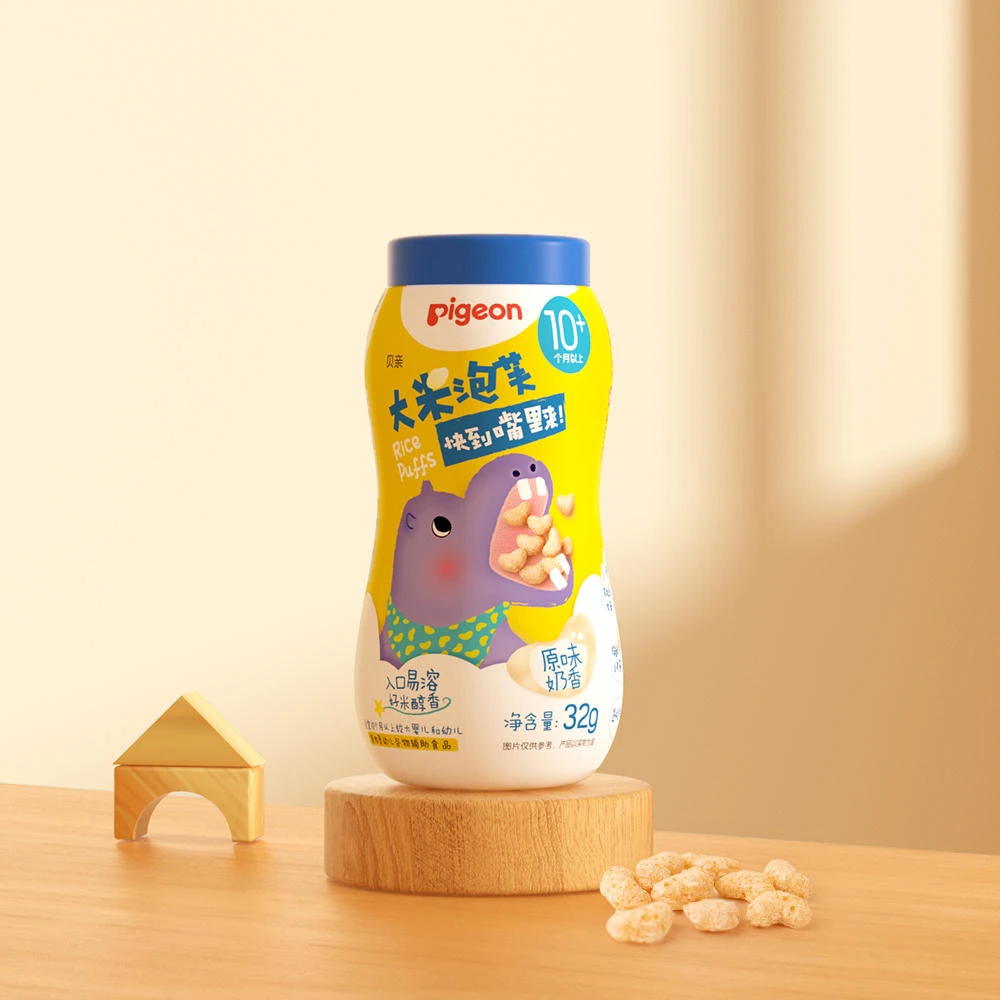 【日期到24年9月5】贝亲大米泡芙 高钙婴宝宝零食儿童泡芙 10个月+