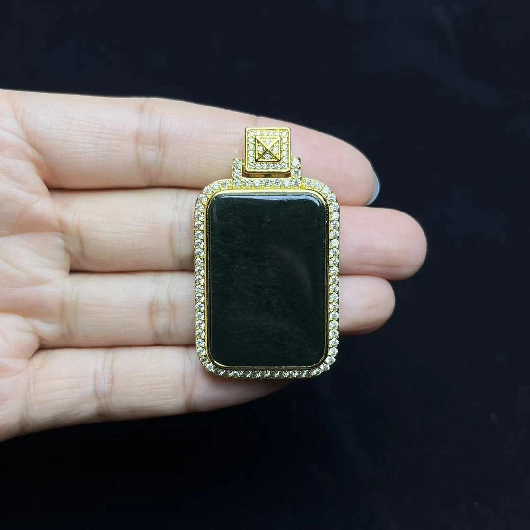 和田玉无事牌吊坠Y1244赠链礼盒(多样性发)