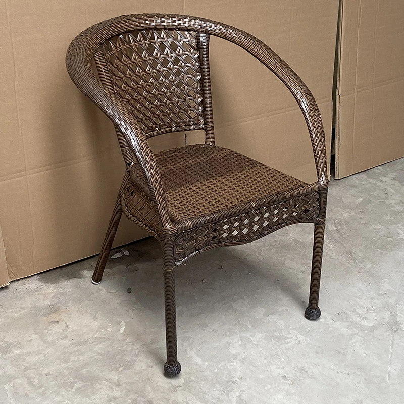 靠背椅单人藤椅家用滕编扶手椅子户外餐椅阳台休闲座椅老人藤椅子