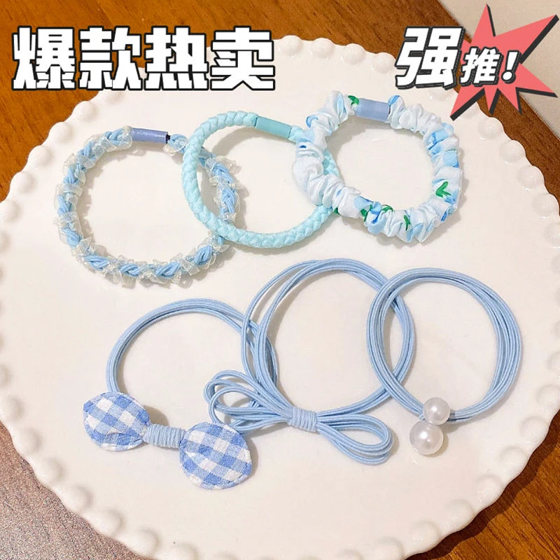 发圈组合小皮筋头绳女套装可爱发绳森系扎头发气质高马尾发饰混装