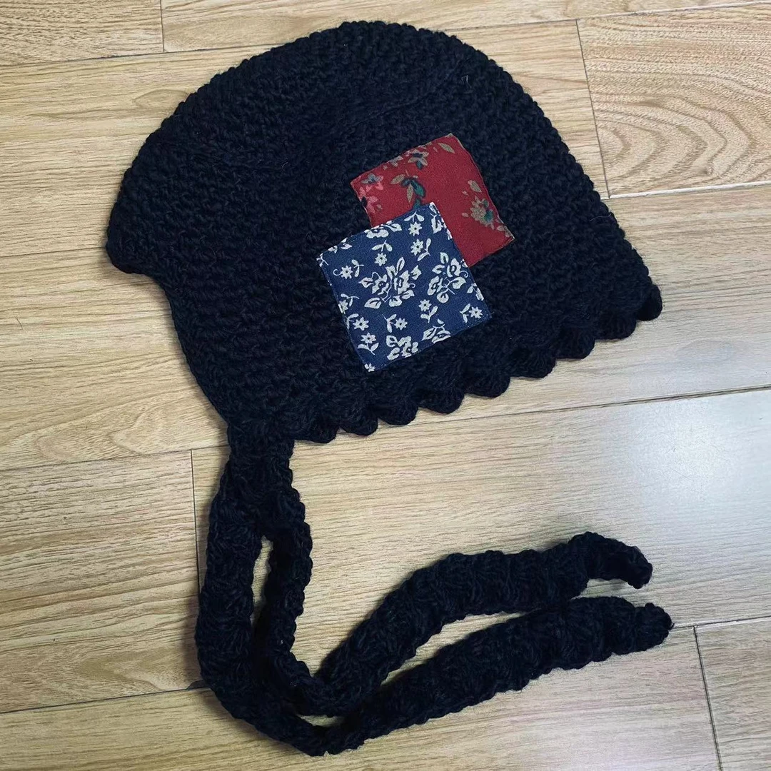 初米分享手工贴布休闲帽