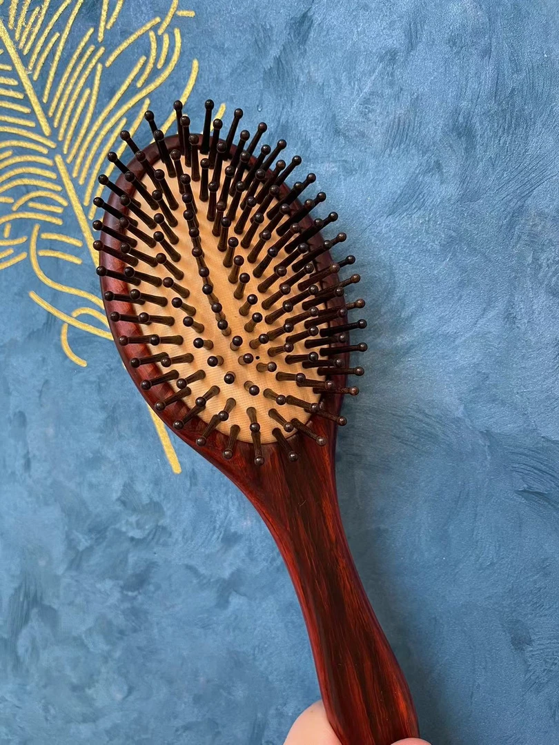 乔厂长推荐丶紫檀荷花大把气垫梳