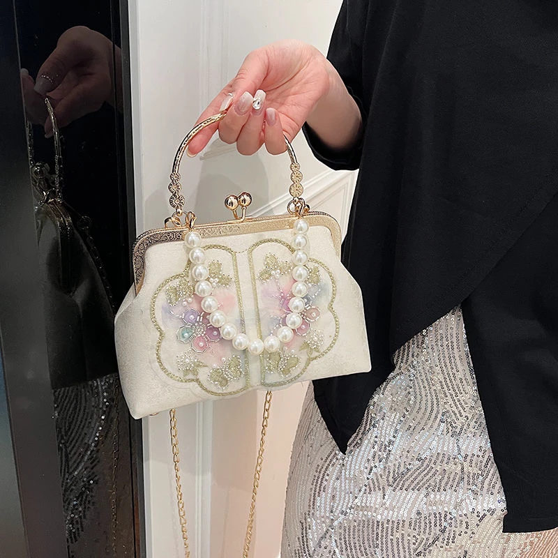 【胭脂】新中式国风旗袍马面裙搭配手提斜挎包A321气质时尚百搭古风