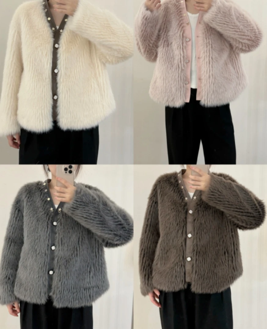 SAIRUO【赛偌】2025冬季时尚毛毛ins女士外套 【001-050号】气质百搭
