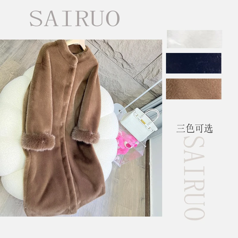 SAIRUO【赛偌】2024秋冬季高级感时尚款式百搭长款外套大衣G23135