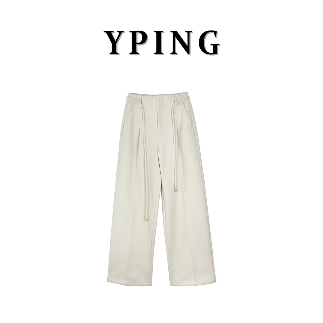 【新意】加厚百搭高腰毛呢直筒裤0385