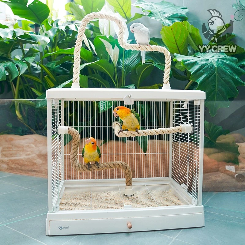 鹦鹉黄麻绳站杆剑麻可变型站棍磨爪玩耍牡丹鸟笼休憩用品