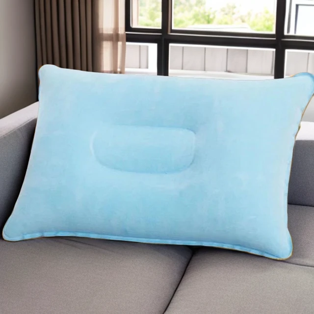 充气枕头护颈户外旅行折叠便携腰枕汽车飞机午睡靠枕助睡眠午休枕