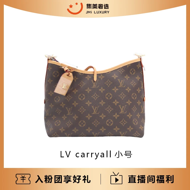 99新 LouisVuitton/路易威登 carryall小号老花时尚包/JM7602