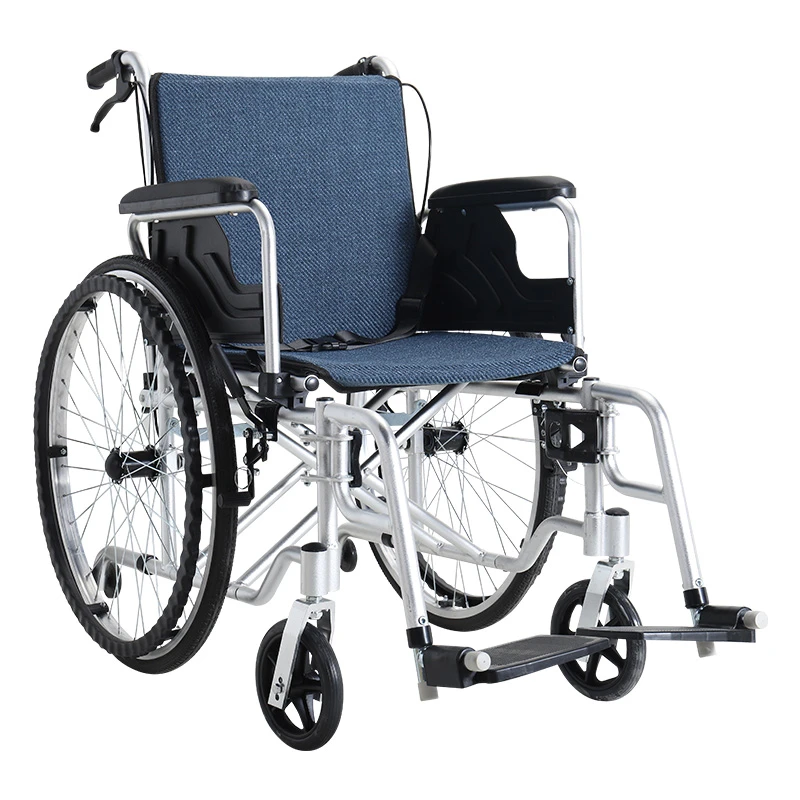 衡互邦全铝合金手动轮椅车可折叠轻便便携老人多功能手推车代步车扶手可掀脚踏可双向打开可折叠体积小便携可放汽车后备箱手推车