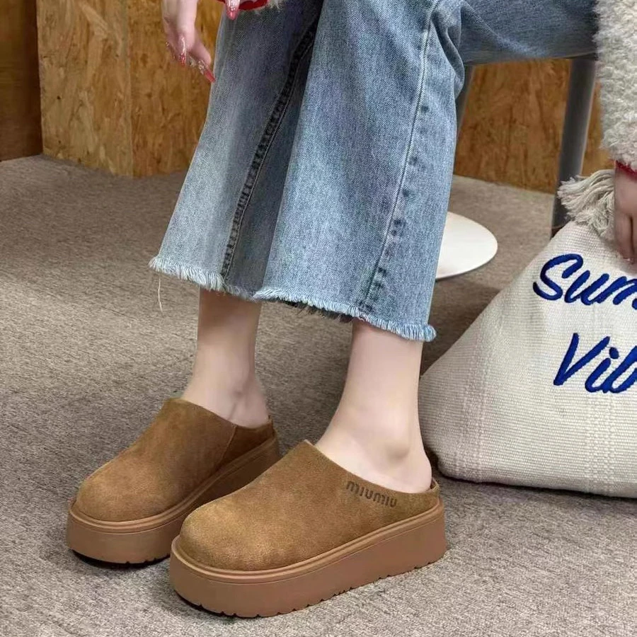 轩轩家【松糕勃肯拖】 秒变大长腿网红超火时尚炸街款轻巧包头半拖