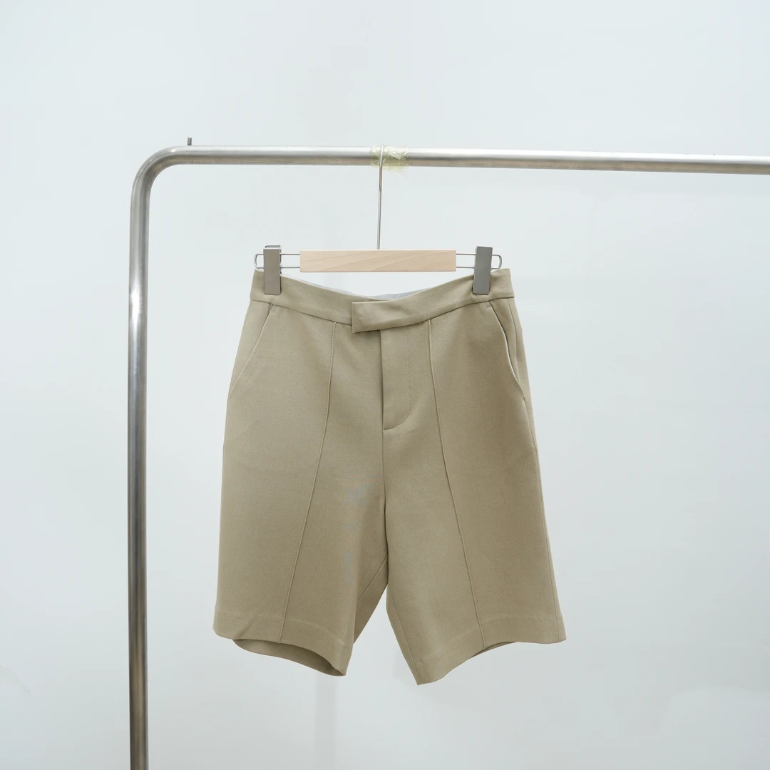 Z.blues【云起潮生】夏季纯色休闲时尚百搭米色短裤女YZDPYR2272