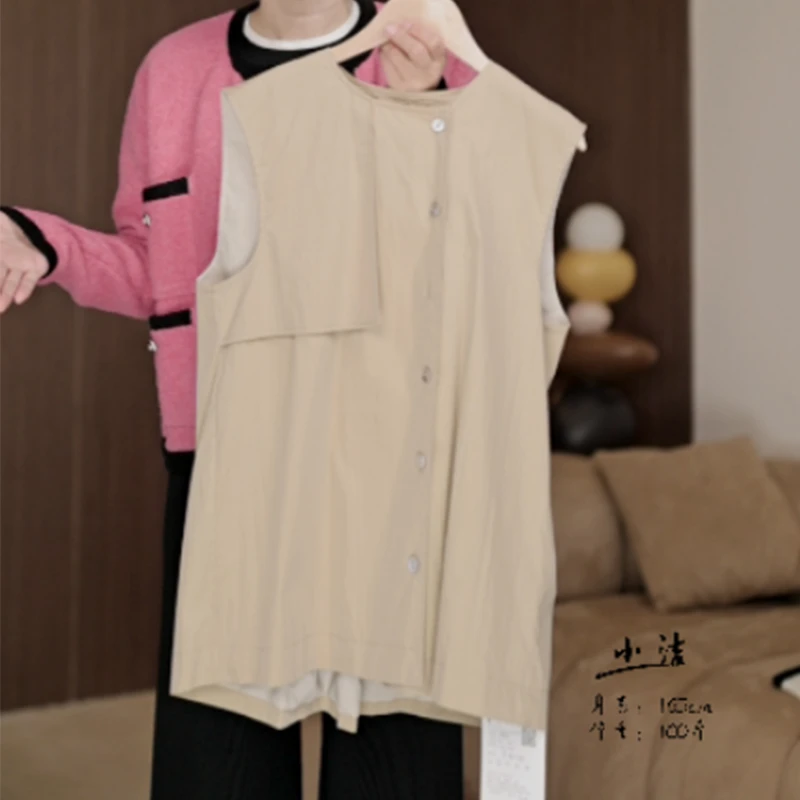 【Z_BLUES 】设计款双排扣短款马甲YZEGGAJ601