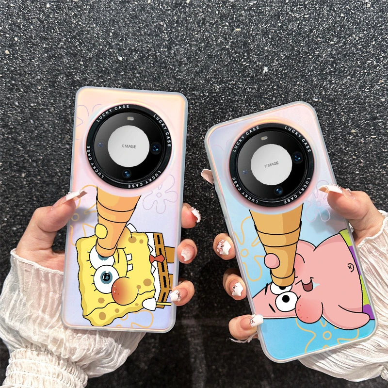 适用华为mate60Pro手机壳华为mate60派大星创意简约ins防摔保护套