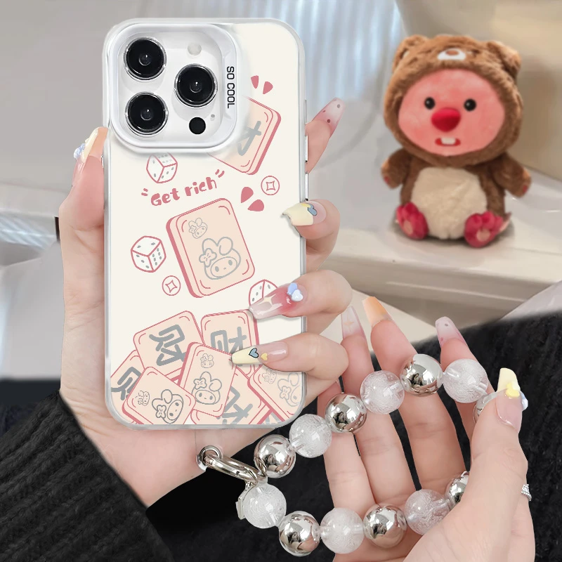 美乐蒂打麻将适用苹果iPhone/华为mate60/OPPOvivo小米一加手机壳