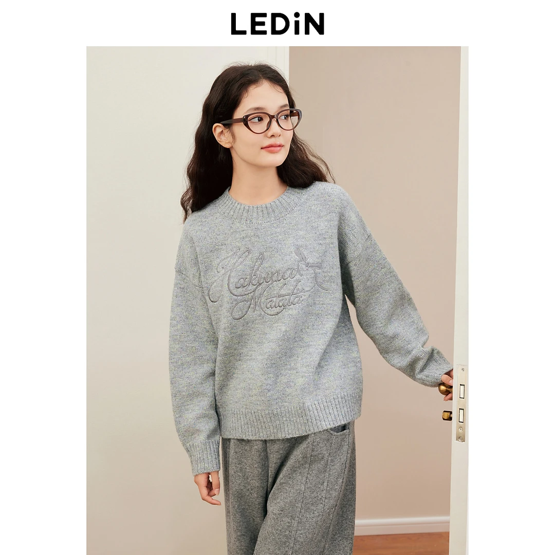 乐町韩系线套衫1640